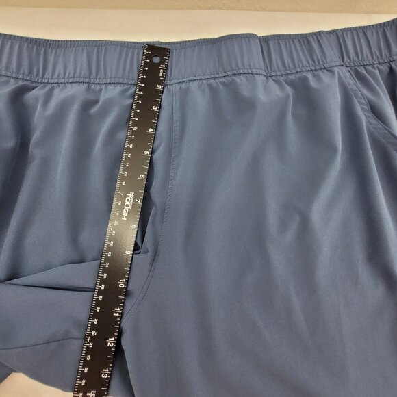 Eddie Bauer Traveler Ankle Pants Womens XXL Blue High Rise Elastic Waist Pocket - Picture 9 of 12